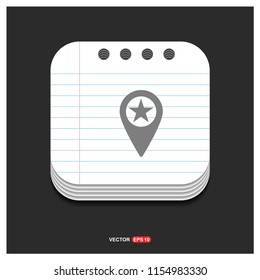 Map Pin Icon - Free vector icon