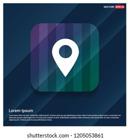 Map pin icon - Free vector icon