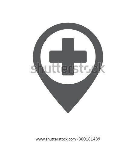 map pin icon ,hospital