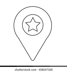 map pin icon illustration design