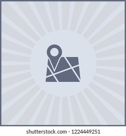 Map pin icon. Isolated address and map pin icon. Premium quality vector symbol drawing concept for your logo web mobile app UI design.