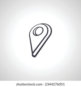 Map pin icon isolated icon. Location icon. map pointer icon