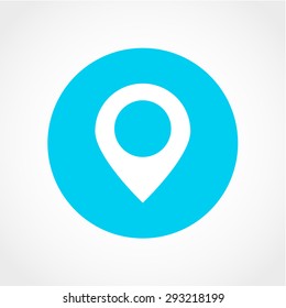 Map pin Icon Isolated on White Background