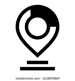 map pin icon isolated sign symbol vector illustration - high quality black style vector icons
