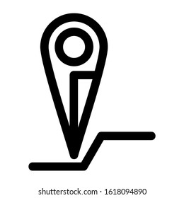 map pin icon isolated sign symbol vector illustration - high quality black style vector icons
