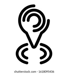 map pin icon isolated sign symbol vector illustration - high quality black style vector icons
