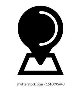 map pin icon isolated sign symbol vector illustration - high quality black style vector icons
