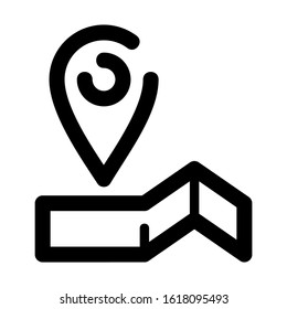 map pin icon isolated sign symbol vector illustration - high quality black style vector icons
