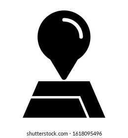 map pin icon isolated sign symbol vector illustration - high quality black style vector icons
