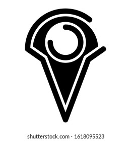 map pin icon isolated sign symbol vector illustration - high quality black style vector icons
