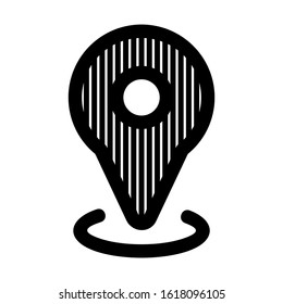 map pin icon isolated sign symbol vector illustration - high quality black style vector icons
