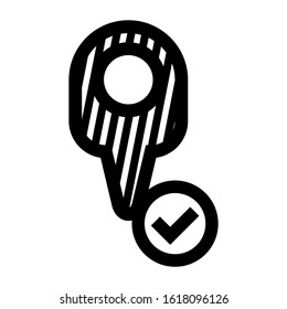 map pin icon isolated sign symbol vector illustration - high quality black style vector icons
