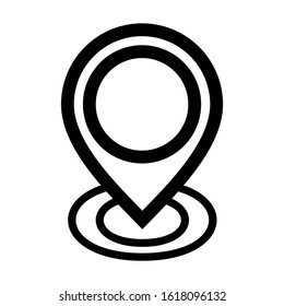 map pin icon isolated sign symbol vector illustration - high quality black style vector icons
