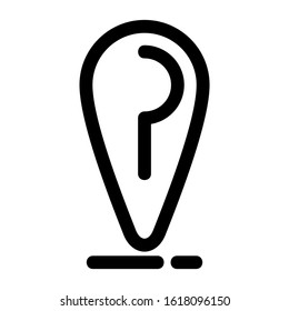 map pin icon isolated sign symbol vector illustration - high quality black style vector icons
