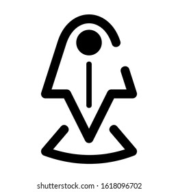 map pin icon isolated sign symbol vector illustration - high quality black style vector icons

