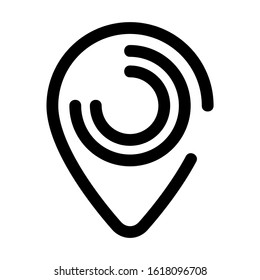 map pin icon isolated sign symbol vector illustration - high quality black style vector icons
