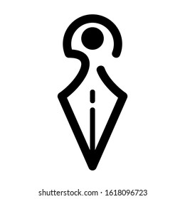 map pin icon isolated sign symbol vector illustration - high quality black style vector icons
