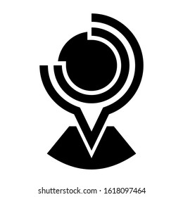 map pin icon isolated sign symbol vector illustration - high quality black style vector icons

