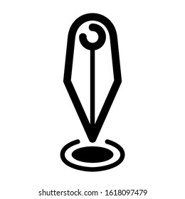 map pin icon isolated sign symbol vector illustration - high quality black style vector icons
