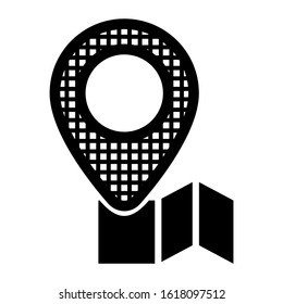 map pin icon isolated sign symbol vector illustration - high quality black style vector icons
