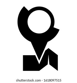map pin icon isolated sign symbol vector illustration - high quality black style vector icons
