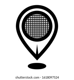 map pin icon isolated sign symbol vector illustration - high quality black style vector icons
