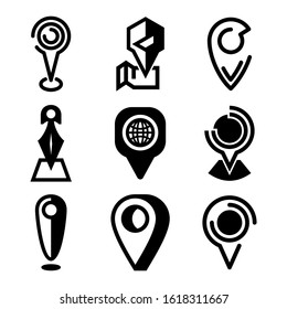 map pin icon isolated sign symbol vector illustration - Collection of high quality black style vector icons

