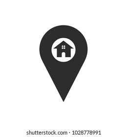 Map pin icon. Location icon. Location map icon