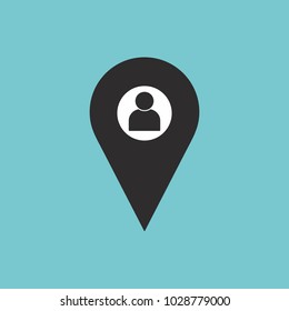 Map pin icon. Location icon. Location map icon