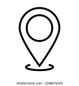 Map pin icon. Location. GPS. Vector.