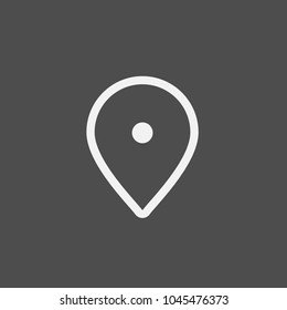 Map pin icon, location marker