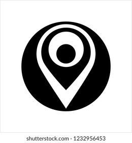Map Pin Icon, Location Marker Pin On The Map Vector Art Illustration