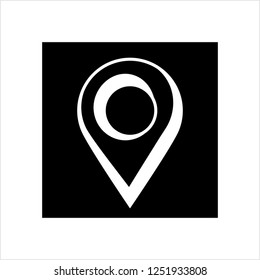 Map Pin Icon, Location Marker Pin On The Map Vector Art Illustration