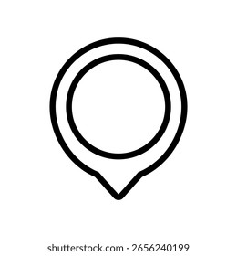 Map pin icon. Location pin on map. GPS point. Vector	
