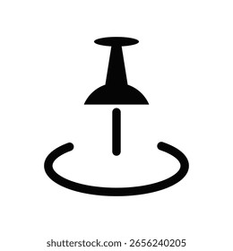 Icono de pin de mapa. Locación pin en el mapa. Punto GPS. Vector	