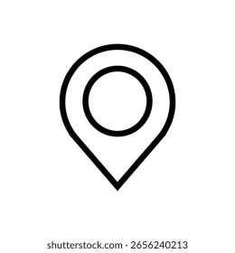 Map pin icon. Location pin on map. GPS point. Vector	