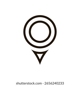 Icono de pin de mapa. Locación pin en el mapa. Punto GPS. Vector	