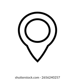 Map pin icon. Location pin on map. GPS point. Vector	