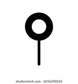 Map pin icon. Location pin on map. GPS point. Vector	