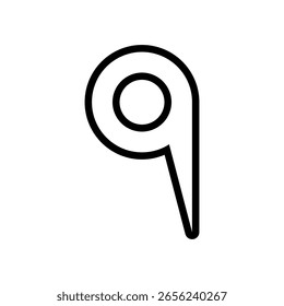 Icono de pin de mapa. Locación pin en el mapa. Punto GPS. Vector	