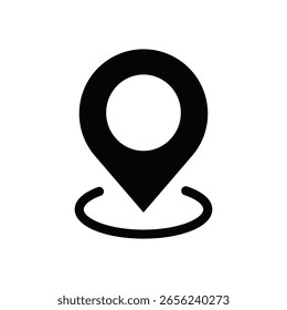 Map pin icon. Location pin on map. GPS point. Vector	