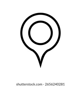 Ícone de pin do mapa. Pino de localização no mapa. Ponto GPS. Vetor	
