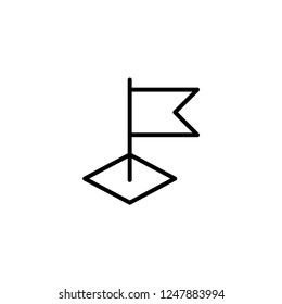 Map pin icon. Location sign
