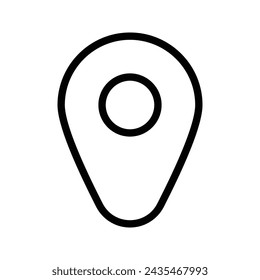 Karte Pin-Symbol. Ortsschild. für mobiles Konzept und Webdesign. Vektor-Illustration