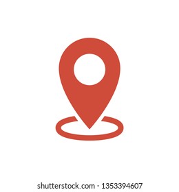 Map pin icon, location symbol