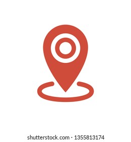 Map pin icon, location symbol