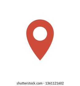 Map pin icon, location symbol