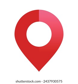 Map pin icon, location symbol vector illustration
