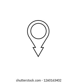 map pin icon, location vector illustation icon