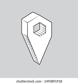 map pin icon, location pin vector icon, flat design best map pin icon esp 10
